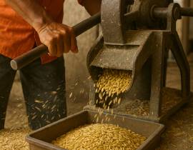 De-husking of Paddy